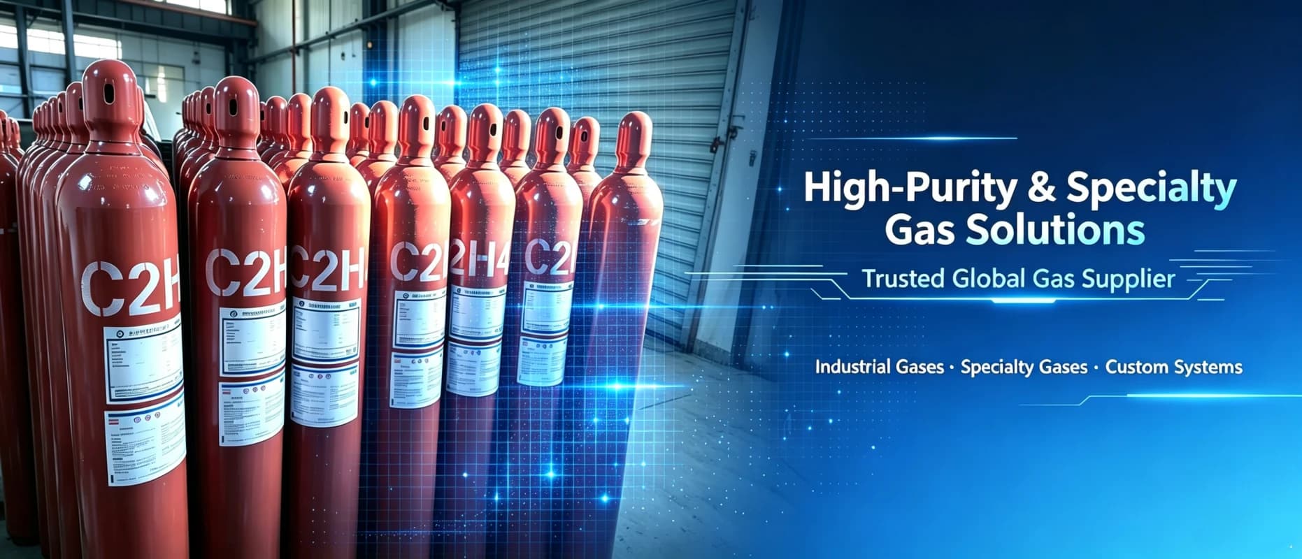 C2H4 banner 1 specialty gas for industrial use