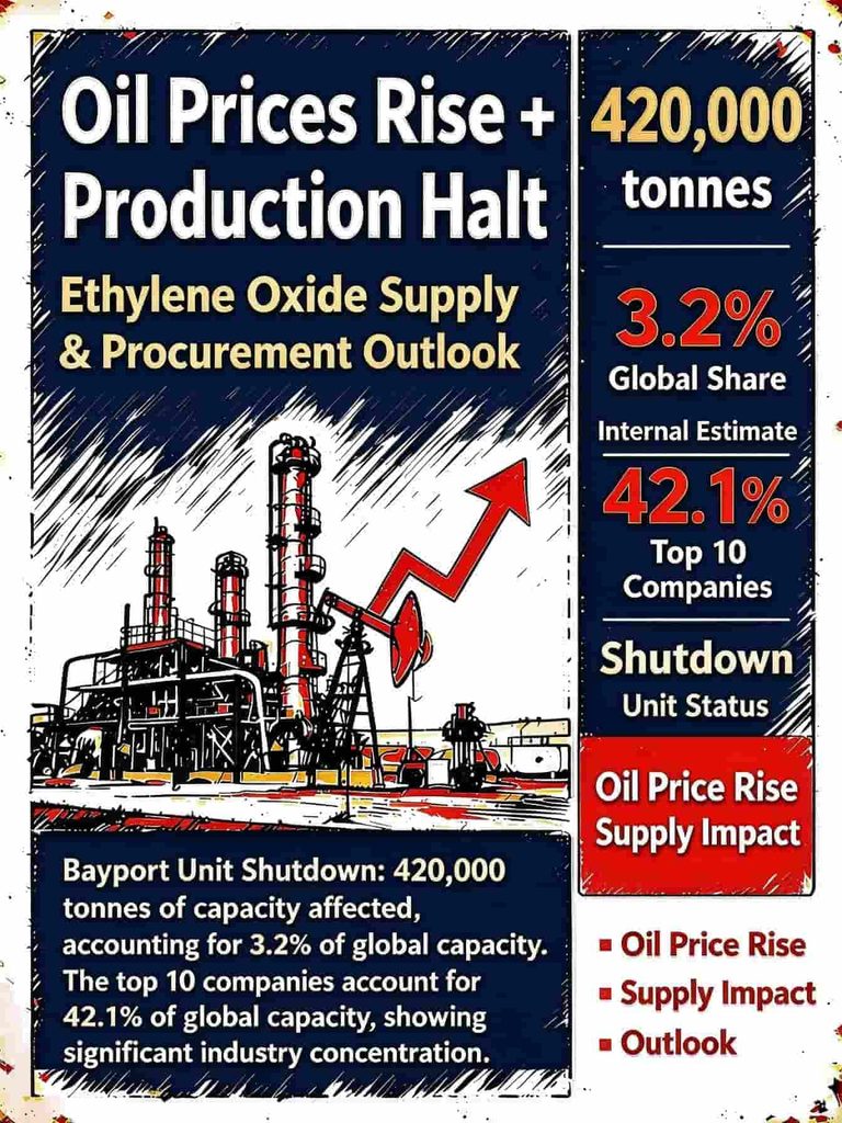 INEOS shutdown + rising oil prices: A new landscape for ethylene oxide supply. high purity industrial gas 海报文案英文 specialty gas for industrial use